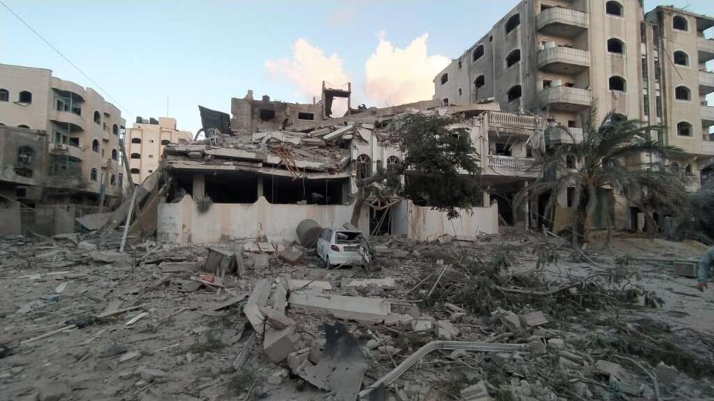This is my house in Tel Al-Hawa neighborhood that was leveled to the ground on October 18, 2023.